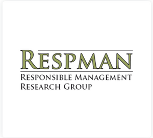 The logo of the RESPMAN research group at Tampere University, with the green stylized inscription "RESPMAN" at the top and the black text "Responsible Management Research Group" at the bottom.
